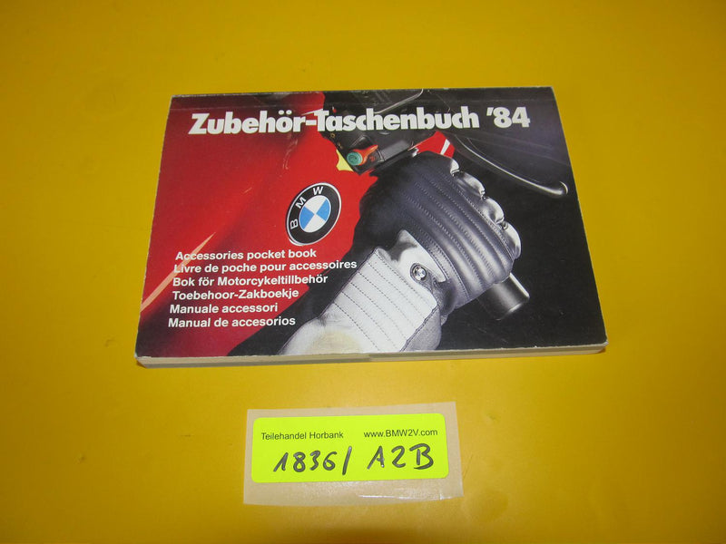 BMW R100 R80 Motorrad Zubehör Tachenbuch Ersatzteil Katalog 9796529 1984