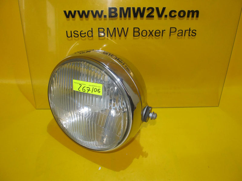 BMW R100R R80R 180mm H4 Scheinwerfer Lampe Chrom Moto Guzzi TOP head lamp
