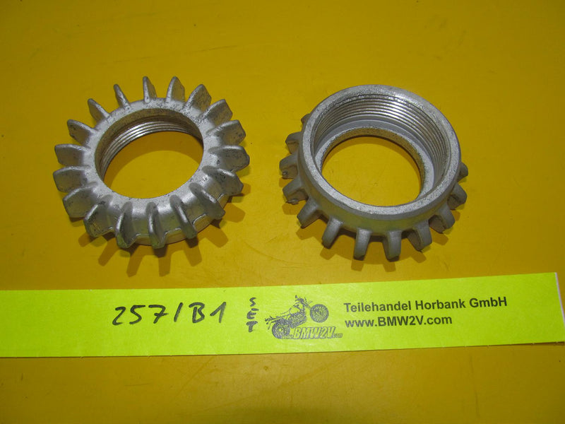 BMW R80 R100 R RT GS Auspuffmuttern Sternmuttern 52mm Exhaust star nut