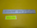 BMW R75 /7 Stück Emblem Typenschild Platte Schriftzug Typenschild type plate