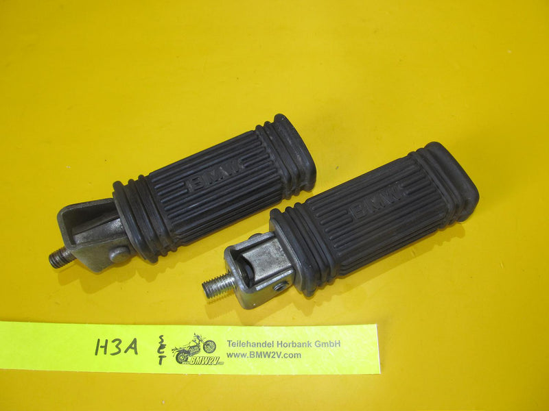 BMW R100 R90 R80 R75 R65 R60 Set Fußrasten Fußraste hinten mit Gummi 1234661