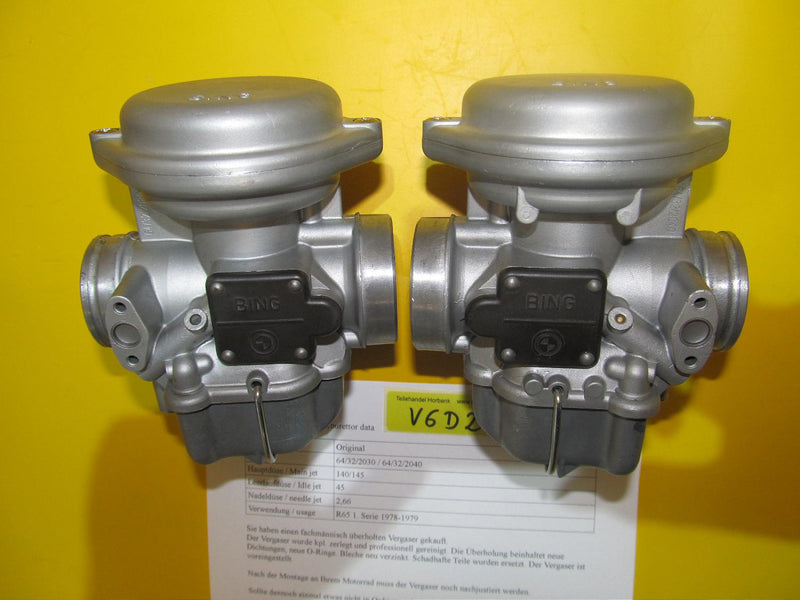BMW R65 1978-1979 Set Vergaser Bing 64/32/2030 64/32/2040 -überholt- 2