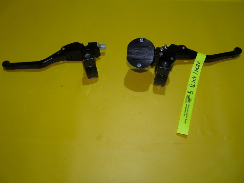 Set Griffeinheit Radial Bremspumpe Spiegler 18mm Lenkerarmatur 22mm