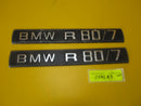 BMW R80 /7 Set Emblem Typenschild Schriftzug f. Anlasserdeckel Schild placard