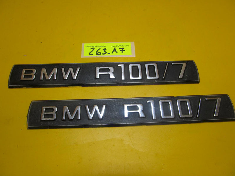 BMW R100 /7 Set Emblem Typenschild Platte Schriftzug Typenschild type plate