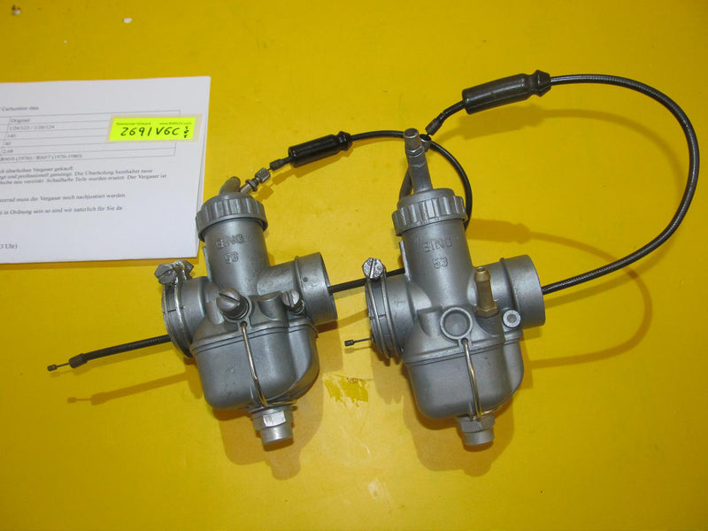 BMW R60 R50 /6 /7 Set Vergaser Bing 1/26/123 1/26/124 -überholt- carburettor