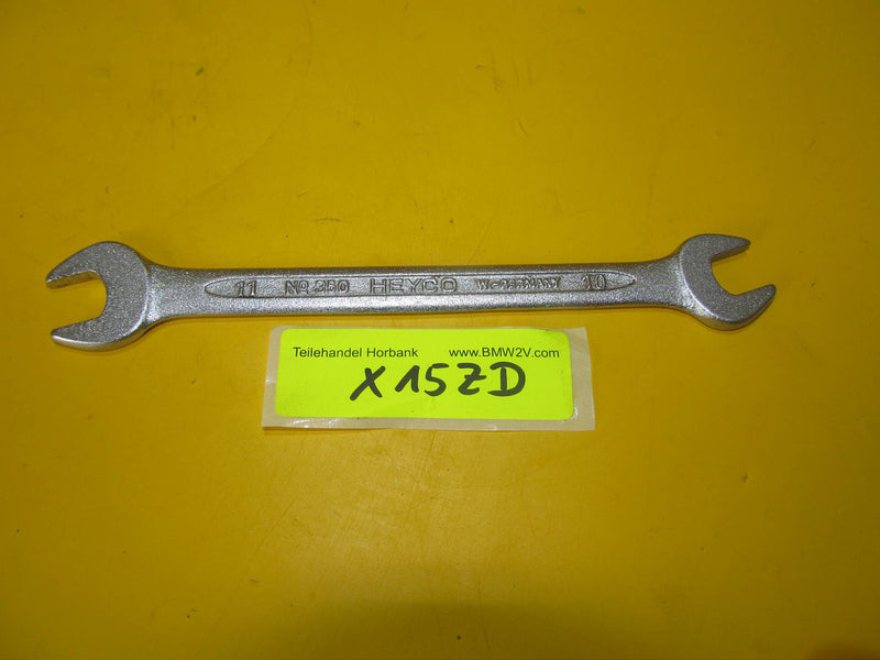 Doppelgabelschlüssel Maulschlüssel Heyco 10-11 Bordwerkzeug Made in Germany