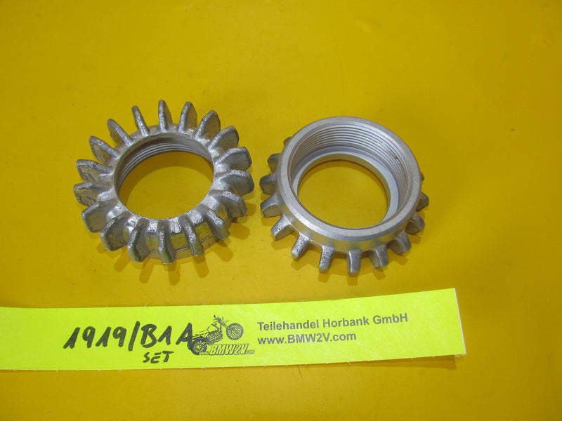 BMW R80 R100 R RT RS GS 52mm Auspuffmuttern Sternmuttern Exhaust star nut