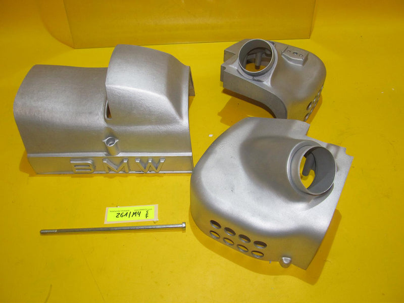 BMW R60 R65 R75 R80 R90 R100 Set Luftfilterkasten + Anlasserdeckel Alu airbox
