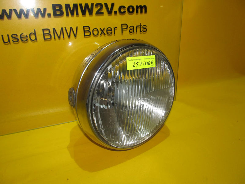 BMW R100R R80R 180mm H4 Scheinwerfer Lampe Chrom Moto Guzzi head lamp