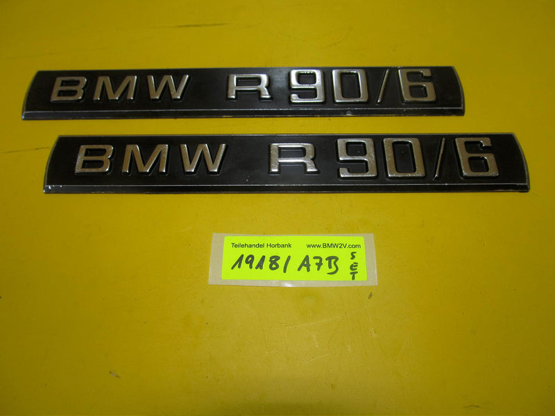 BMW R90 /6 Set Emblem Typenschild Platte Schriftzug type plate