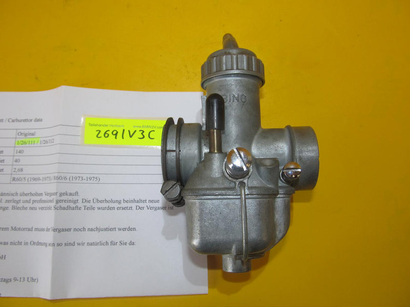 BMW R60 R50 /5 /6 (R26 R27) Vergaser links Bing 1/26/111 NOS carburettor left