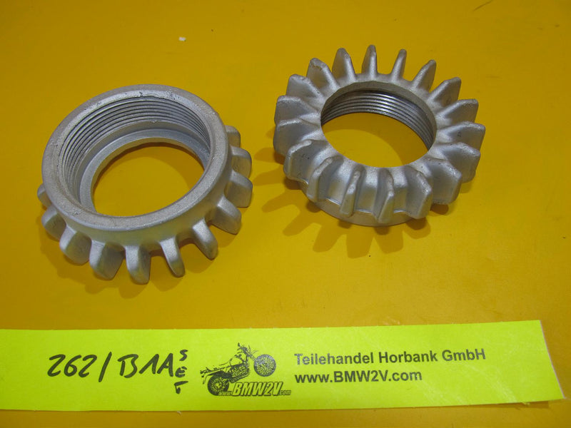 BMW R80 R100 R RT RS GS Set 52mm Auspuffmuttern Sternmuttern Exhaust star nut