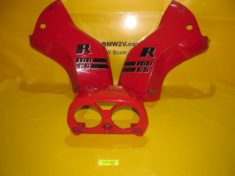 BMW R100 GS R80 GS Set Verkleidung Cockpit komplett rot front fairing kit