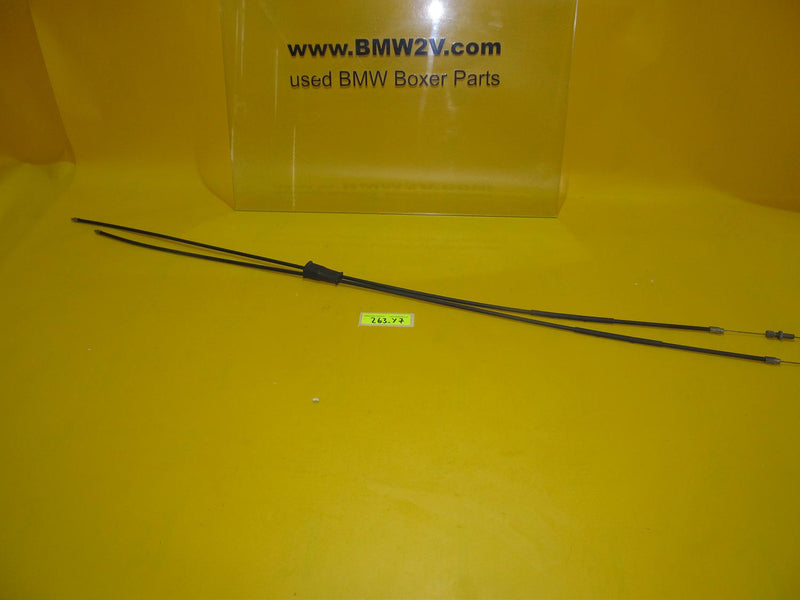 BMW R100 /7 S 78-80 Set 2 x Gaszug li/re Flachlenker L=1027mm 1236615 throttle cable