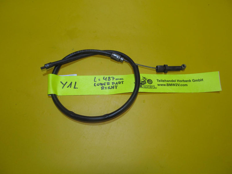 BMW R100 R80 R65 Starterzug Chokezug rechts unten 26/32 Vergaser L=487mm 1242138
