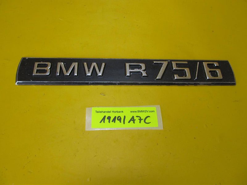 BMW R75 /6 Stück Emblem Typenschild Platte Schriftzug Typenschild type plate