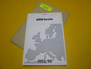 BMW Service Heft Europa Kontakt Broschüre 92/93 9784977 Händlerverzeichnis