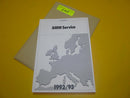 BMW Service Heft Europa Kontakt Broschüre 92/93 9784977 Händlerverzeichnis