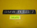 BMW R60 /7 Stück Emblem Typenschild Platte Schriftzug Typenschild type plate
