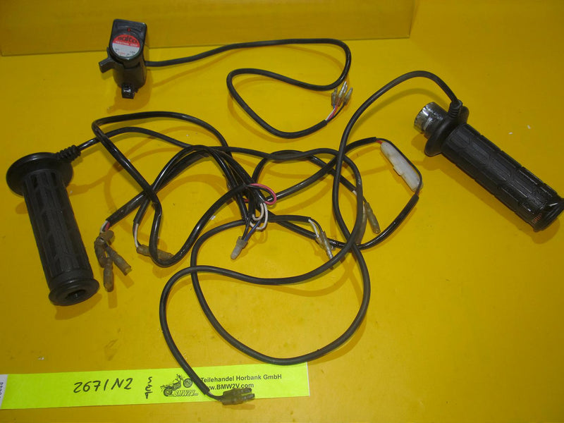 Satz Heizgriff Griff Griffgummi offen für 22mm Lenker BMW R100 R80 K75 K100