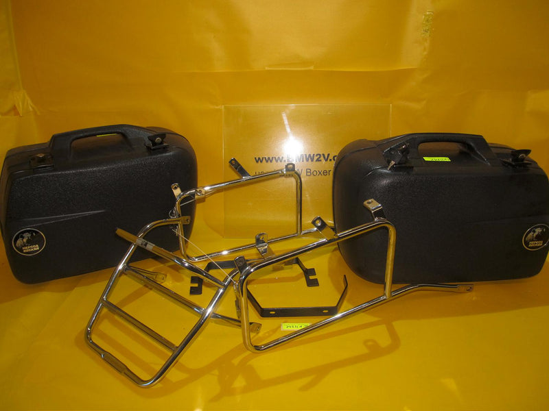 BMW R100R R80R Mystic Koffer Hepco & Becker mit Kofferhalter case set