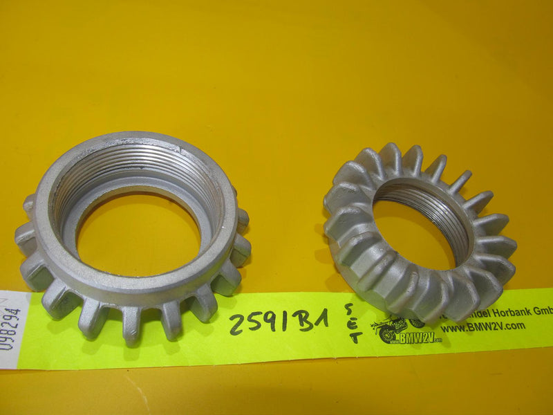 BMW R80 R100 R RT RS GS 52mm Auspuffmuttern Sternmuttern Exhaust star nut