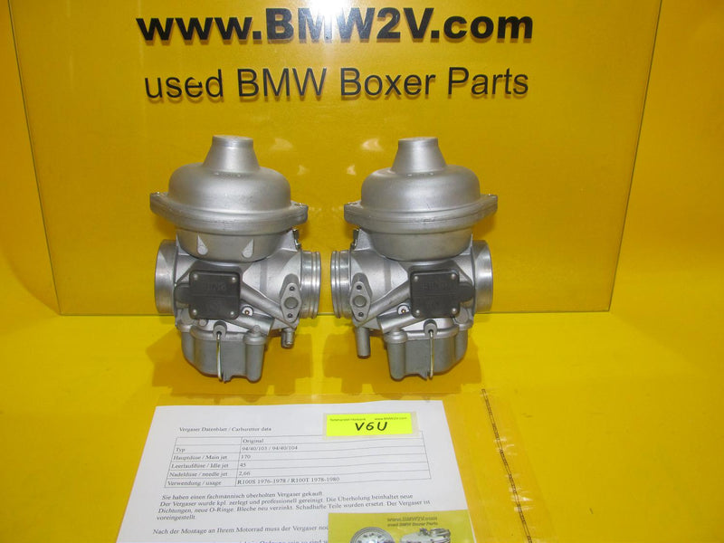 BMW R100 S T /7 Set Vergaser Bing 94/40/103 94/40/104 -überholt-  carburettor