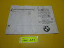 BMW R90 R75 R60 /6 R90S Zusatz Betriebsanleitung Serviceheft 9099122 1974 manual