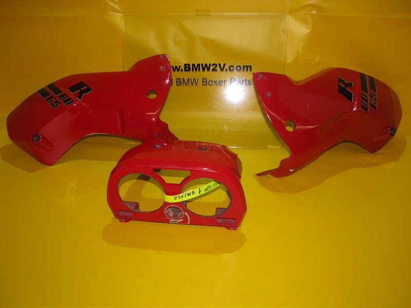 BMW R100 GS R80 GS Verkleidung Cockpit komplett 641 Marakeschrot fairing front