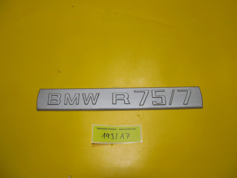 BMW R75 /7 Stück Emblem Typenschild Schriftzug Schild placard
