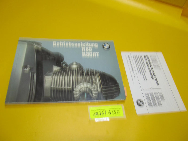 BMW R80 RT Betriebsanleitung Serviceheft 9798484 1984 riders manual