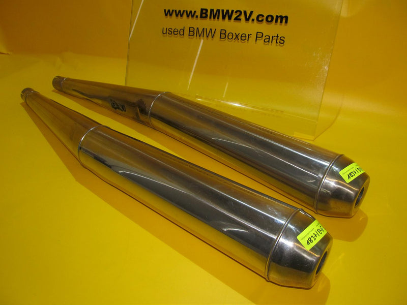 BMW R100 R90 R80 R75 R60 /5 /6 /7 Schalldämpfer Auspuff 38mm Keihan muffler