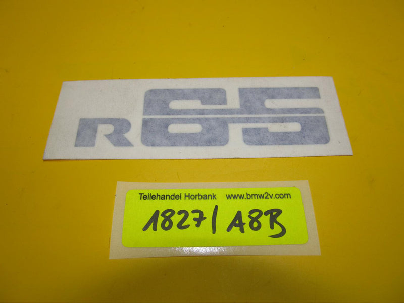 BMW R65 Schriftzug Abziehbild Seitendeckel Folie Aufkleber Blau 2301926
