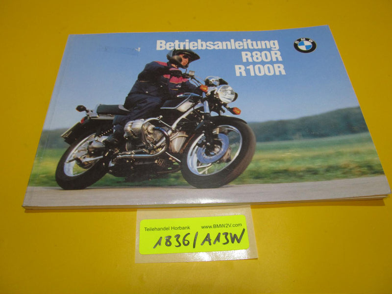 BMW R100 R80 R Betriebsanleitung Serviceheft 9799070 1995 riders manual