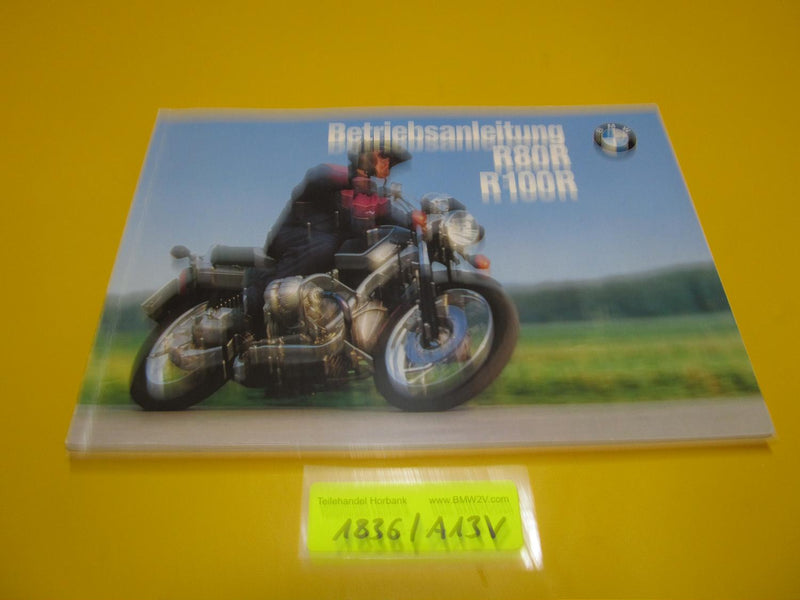 BMW R100 R80 R Betriebsanleitung Serviceheft 9799070 1993 riders manual