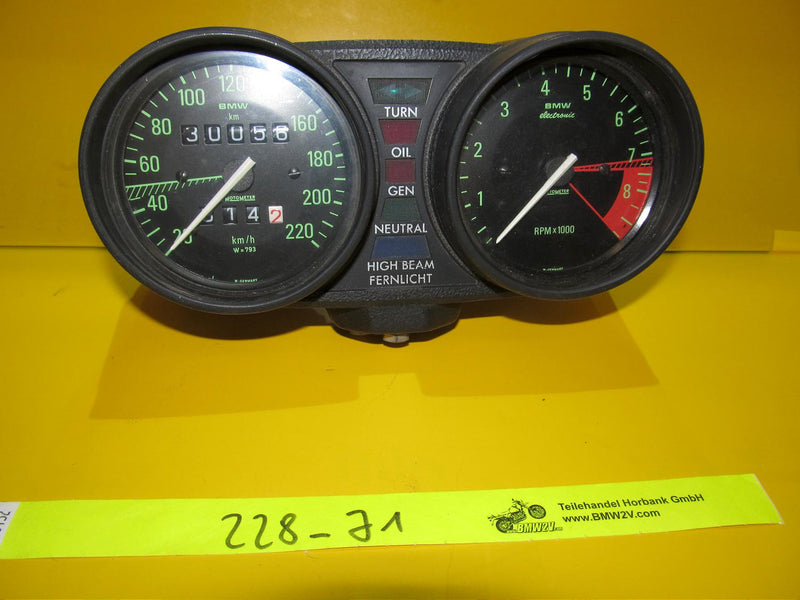 BMW R65 Instrumente Cockpit  Motometer W793 -geprüft- Strumento console