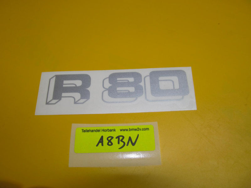 BMW R80 Schriftzug silber für Seitendeckel Folie Aufkleber Dekor 2322466 sticker