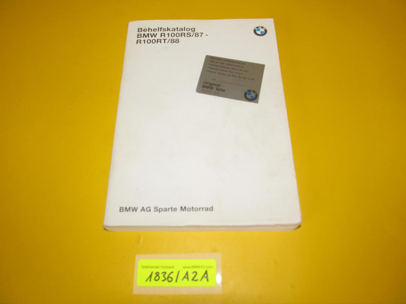 BMW R100 RS RT 87/88  Behelfskatalog Ersatzteil Katalog 9797540 1996