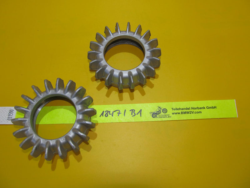 BMW R80 R100 R RT RS GS 52mm Auspuffmuttern Sternmuttern Exhaust star nut